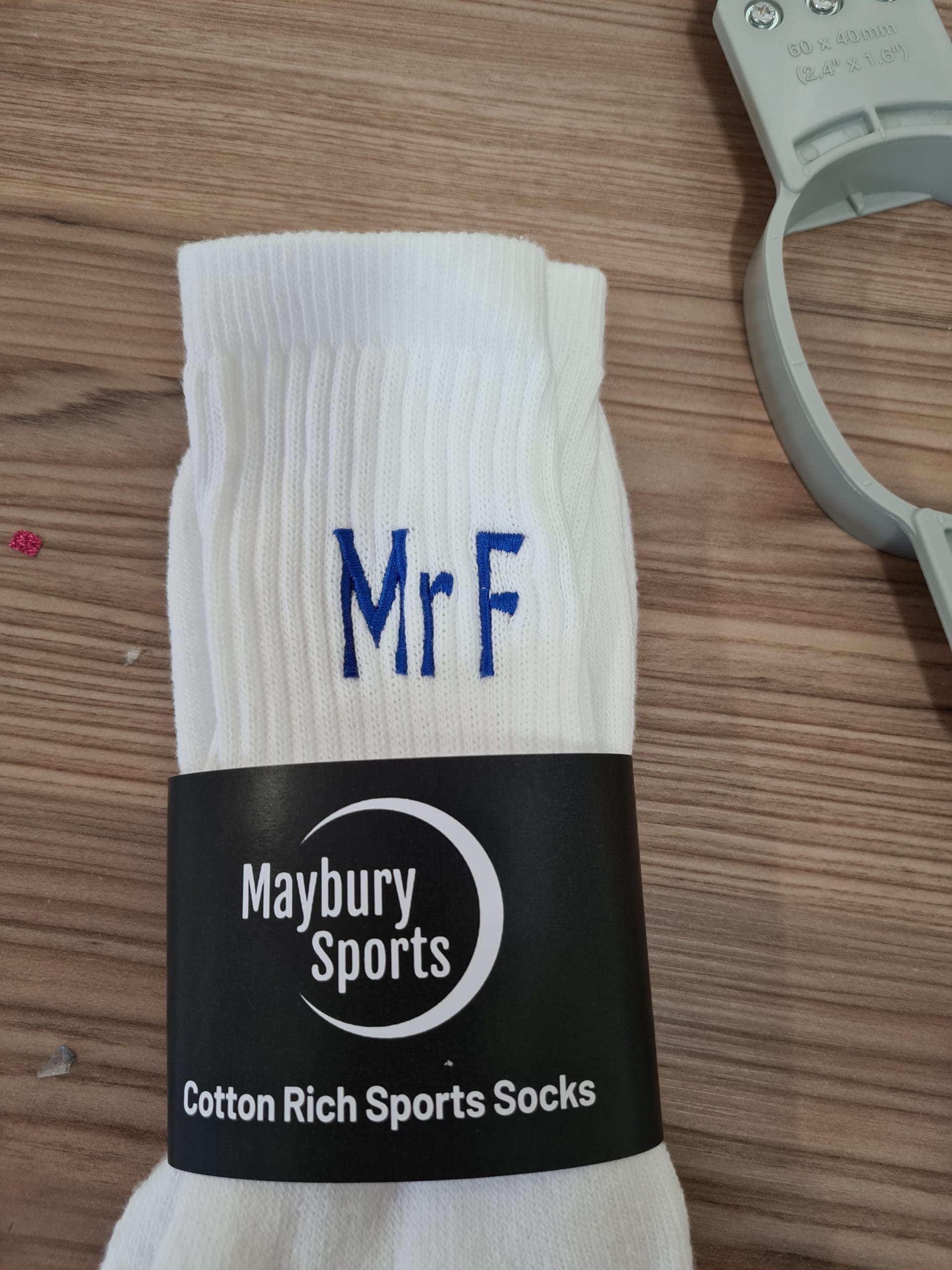 Initialled Sports socks, Personalised sports socks - Image 3