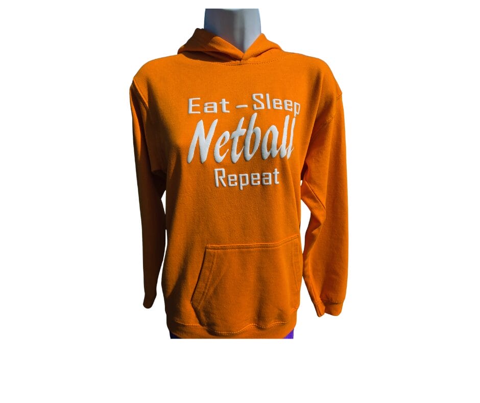 Netball Hoodie - Eat Sleep Netball Repeat - Image 3