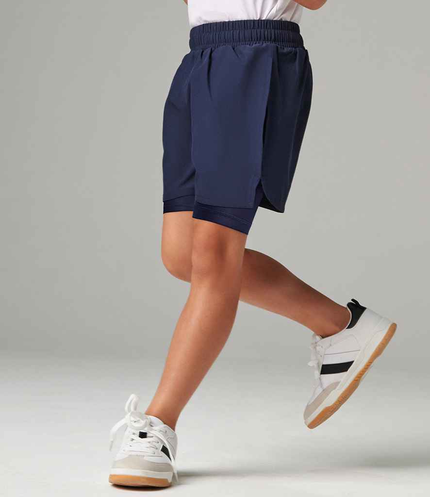 Tombo Kids Double Layer Sports Shorts - Image 4